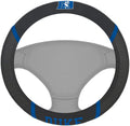 Duke Blue Devils Steering Wheel Cover Premium Embroidered Black 15 Inch University