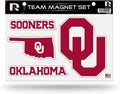 Oklahoma Sooners University of Multi Magnet Sheet Shape Cut 8x11 Inch