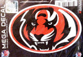 Rico Industries, Inc. Bengals 5" Decal Mega Logo Design Flat Vinyl Die Cut Sticker Emblem Auto Home Football