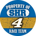 Kevin Harvick #4 Property of XXL DECAL 4" Round Vinyl Auto Home Nascar Racing