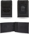 New Orleans Pelicans Premium Black Leather Wallet, Front Pocket Magnetic Money Clip, Laser Engraved, Vegan
