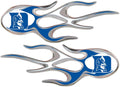TPM Duke Blue Devils Air Puffed Raised Micro Flame Decal Pair Emblem Sticker University of