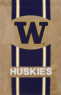 University Of Washington Huskies Premium Double Sided Banner House Flag, Burlap Design, 28x44 Inch