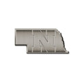 Rico Industries NCAA Nebraska Cornhuskers Antique Auto Emblem Antique Nickel Auto Emblem for Car/Truck/SUV