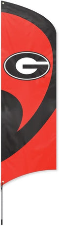 University of Georgia Bulldogs Tall Team Flag Tailgating Flag Kit 8.5 x 2.5 feet with Metal Pole