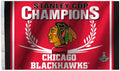 Chicago Blackhawks 2015 Stanley Cup Champions Premium 3x5 Feet Flag Banner, Metal Grommets, Outdoor Use, Single Sided