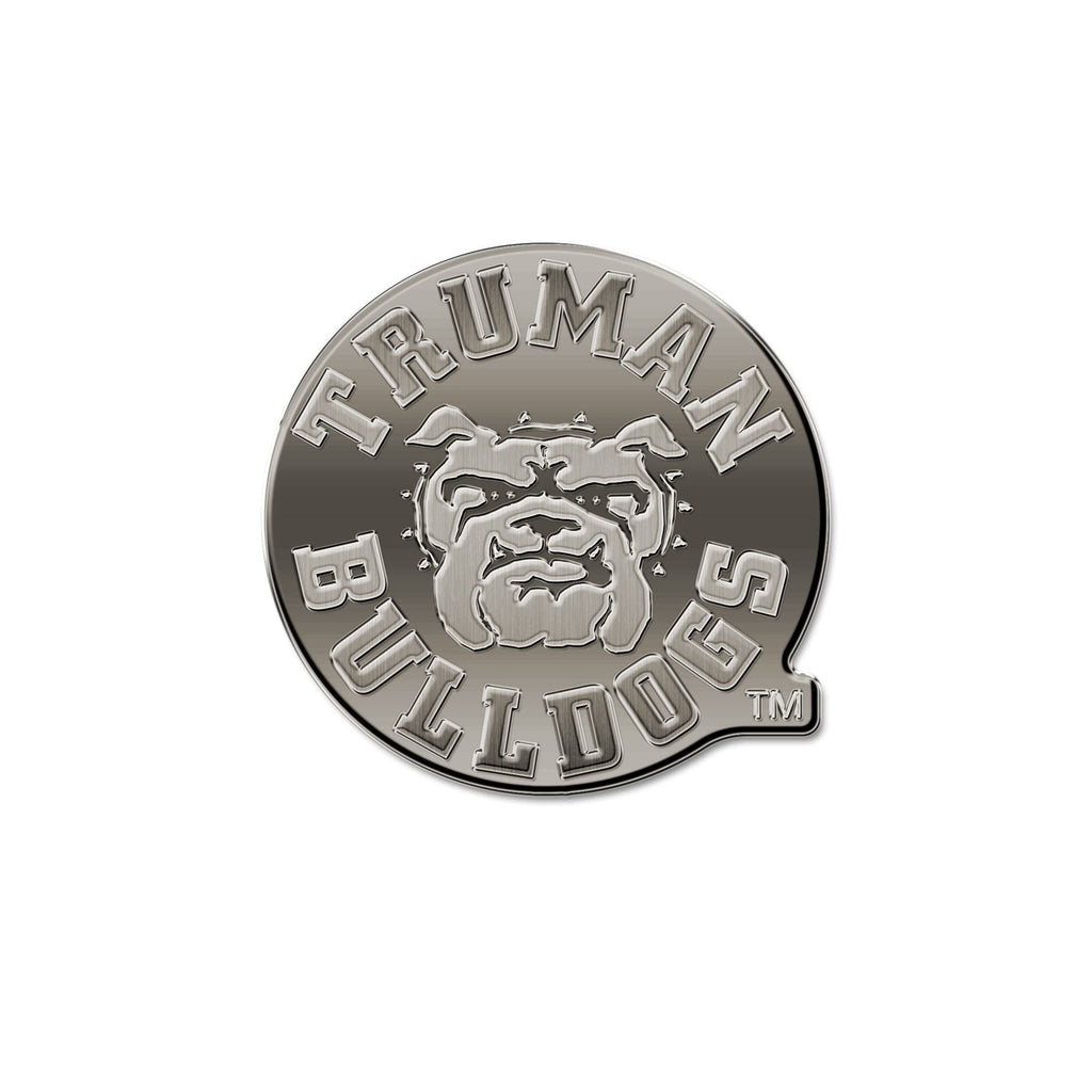 Rico Industries NCAA Truman State Bulldogs Antique Auto Emblem Antique Nickel Auto Emblem for Car/Truck/SUV