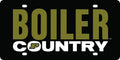 Purdue University Boilermakers Premium Laser Cut Tag License Plate, Country, Mirrored Acrylic Inlaid, 6x12 Inch