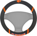 Clemson Tigers Steering Wheel Cover Premium Embroidered Black 15 Inch University