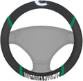 Vancouver Canucks Steering Wheel Cover Premium Embroidered Black 15 Inch