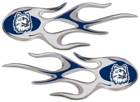 NCAA Connecticut Huskies Micro Flame Graphics Decal (Pack of 2)