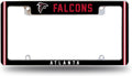 Atlanta Falcons Metal License Plate Frame Chrome Tag Cover Alternate Design 6x12 Inch
