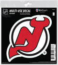 New Jersey Devils 6 Inch Decal Sticker, Flat Vinyl, Die Cut, Primary Design, Full Adhesive Backing