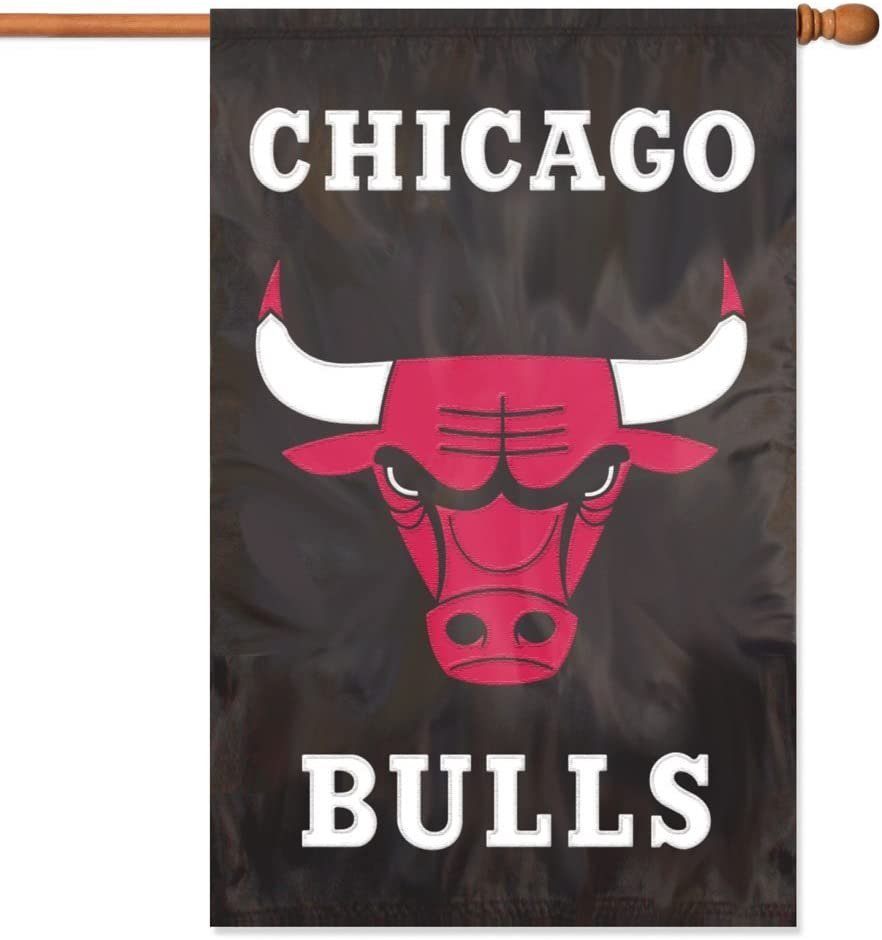 Chicago Bulls Applique Banner Flag