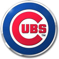 Chicago Cubs Embossed Color Auto Emblem Aluminum Metal Raised Decal Sticker Full Adhesive Backing