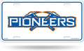 University of Wisconsin Platteville Pioneers Metal Auto Tag License Plate, Name Design, 6x12 Inch