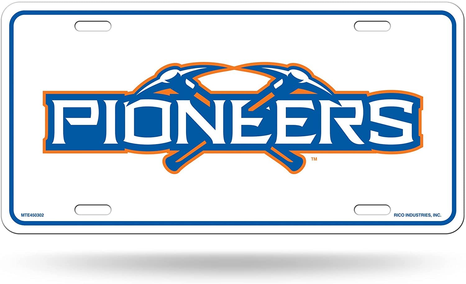 University of Wisconsin Platteville Pioneers Metal Auto Tag License Plate, Name Design, 6x12 Inch