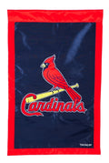 St Louis Cardinals Premium Double Sided Banner Vertical House Flag, Embroidered Applique, 28x44 Inch, Display Pole Sold Seperately, Officially Licensed