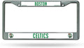 Boston Celtics Metal License Plate Frame Chrome Tag Cover 6x12 Inch