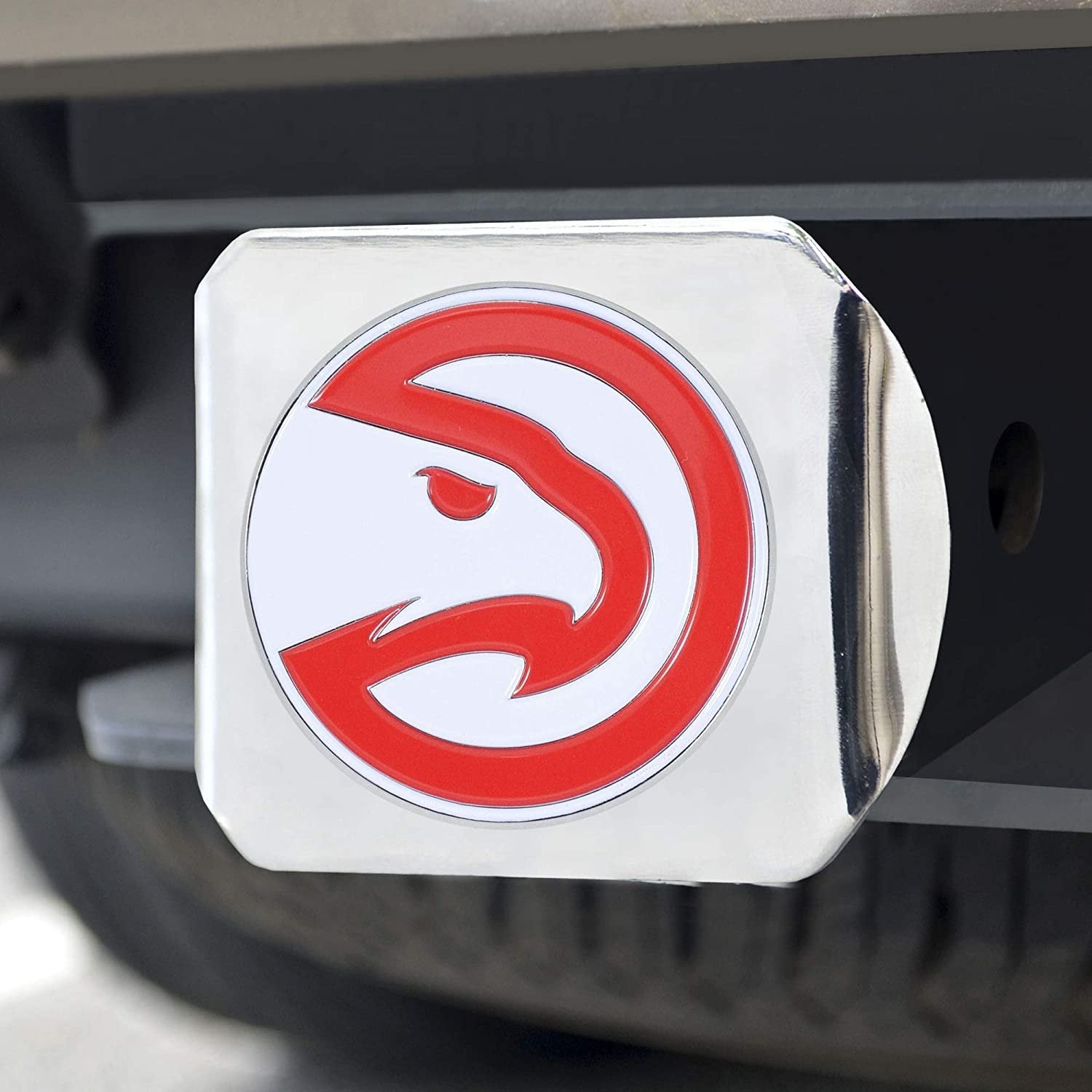 Chicago Bulls Hitch Cover Solid Metal with Raised Color Metal Emblem 2" Square Type III