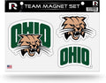 University of Ohio Bobcats Multi Magnet Sheet Shape Cut 8x11 Inch