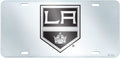 Los Angeles Kings Premium Laser Cut Tag License Plate, Mirrored Acrylic Inlaid, 6x12 Inch