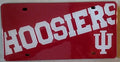 Indiana University Hoosiers Laser Tag License Plate, Mirrored Acrylic Printed, 6x12 Inch