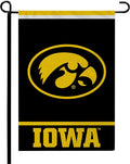 University of Iowa Hawkeyes Double Sided Garden Flag Banner 12x18 Inch Solid Design