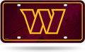 Washington Commanders Metal Auto Tag License Plate, Logo Design, 12x6 Inch