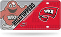 Western Kentucky University Hilltoppers Metal Auto Tag License Plate, Split Design, 6x12 Inch