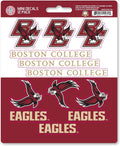 Boston College Eagles 12-Piece Mini Decal Sticker Set, 5x6 Inch Sheet, Gift for football fans for any hard surfaces around home, automotive, personal items