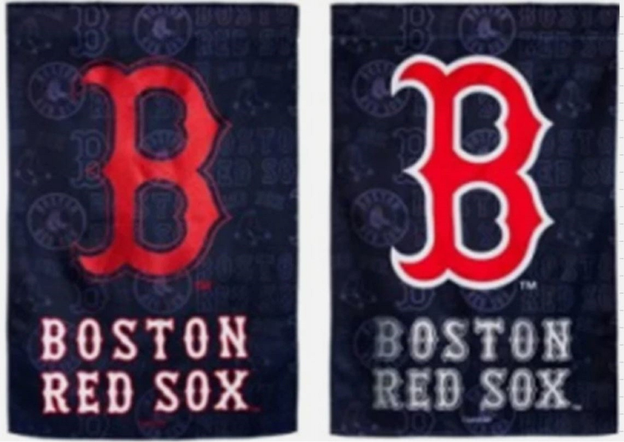 Boston Red Sox Premium Double Sided Banner Vertical House Flag, 28x44 Inch, Glitter Design