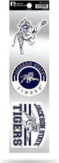 Jackson State Tigers Triple Retro Throwback Spirit Decals Flat Vinyl Auto Home Sticker Sheet University of