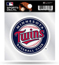 Minnesota Twins Premium 4x4 Decal with Clear Backing Flat Vinyl Auto Home Sticker Baseball