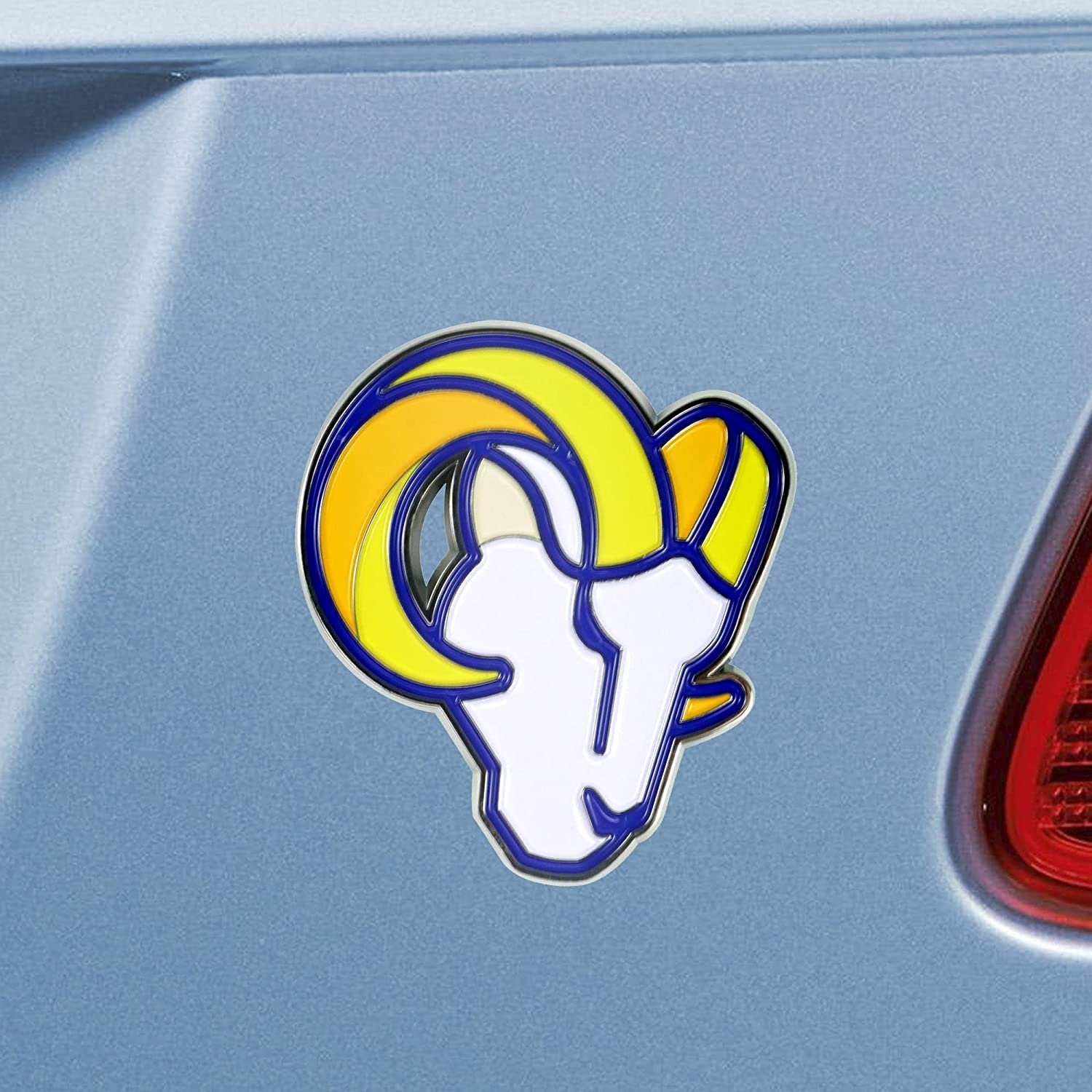 Los Angeles Rams Premium Solid Metal Color Chrome Auto Emblem Decal