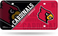 University of Louisville Cardinals Metal Auto Tag License Plate, Split Design, 12x6 Inch