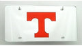 University of Tennessee Volunteers Laser Cut Tag License Plate Mirrored Acrylic Inlaid 6x12 Inch