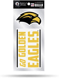 University of Southern Mississippi Eagles 2-Piece Double Up Die Cut Sticker Decal Sheet, 4x8 Inch