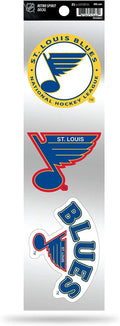 St. Louis Blues 3 Piece Retro Spirit Decals Premium Throwback Stickers