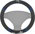 Kansas City Royals Steering Wheel Cover Premium Embroidered Black 15 Inch