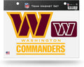 Rico Industries NFL Washington Commanders 8.5" x 11" Team Magnet Set
