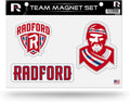 Radford University Highlanders Die Cut Team Magnet Set Sheet 8x11 Inch