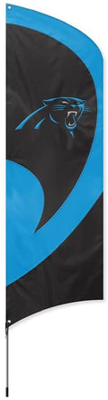 Carolina Panthers Tall Team Flag Tailgating Flag Kit 8.5 x 2.5 feet with Pole