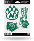 Northwest Missouri State Bearcats Triple Sticker Decal Sheet 3-Piece