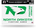 NCAA North Dakota Fighting Hawks Team Magnet SheetTeam Magnet Sheet, Green, 8.5 x 11-inches