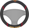Iowa State Cyclones Steering Wheel Cover Premium Embroidered Black 15 Inch University