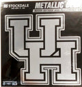 University of Houston Cougars 12 Inch Decal Sticker Chrome Color Design