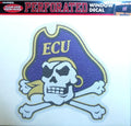 East Carolina University Pirates ECU 8 Inch Preforated Window Film Decal Sticker, One-Way Vision, Adhesive Backing