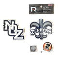 New Orleans Zephyrs 2-Piece Die Cut Team Logo Magnet Set, 3 Inch Magnets, Home or Auto Use, Officially Licensed, Made in the USA