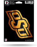Oklahoma State University Cowboys 5 Inch Die Cut Sticker Decal Shimmer Metallic Design Adhesive Backing